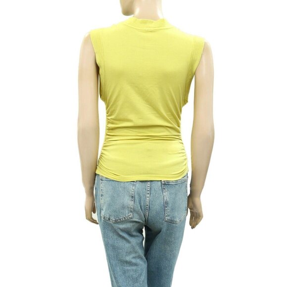 Daily Practice by Anthropologie Ruched Mock-Neck Tank Blouse Top XS NWT 259798 - Picture 7 of 9